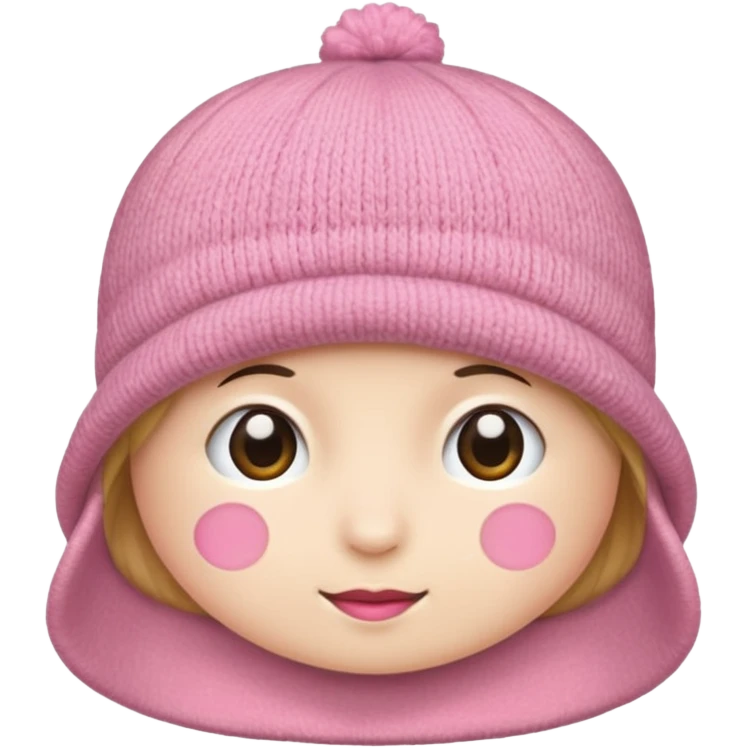 a pink hat emoji