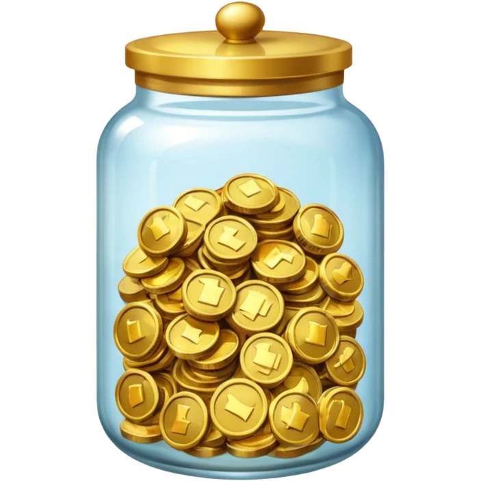 tip jar emoji style, emoji