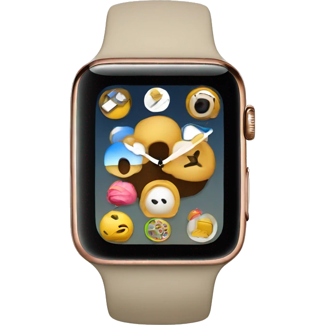 beige apple watch emoji