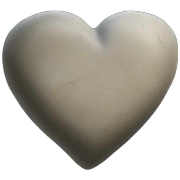 Stone Heart emoji