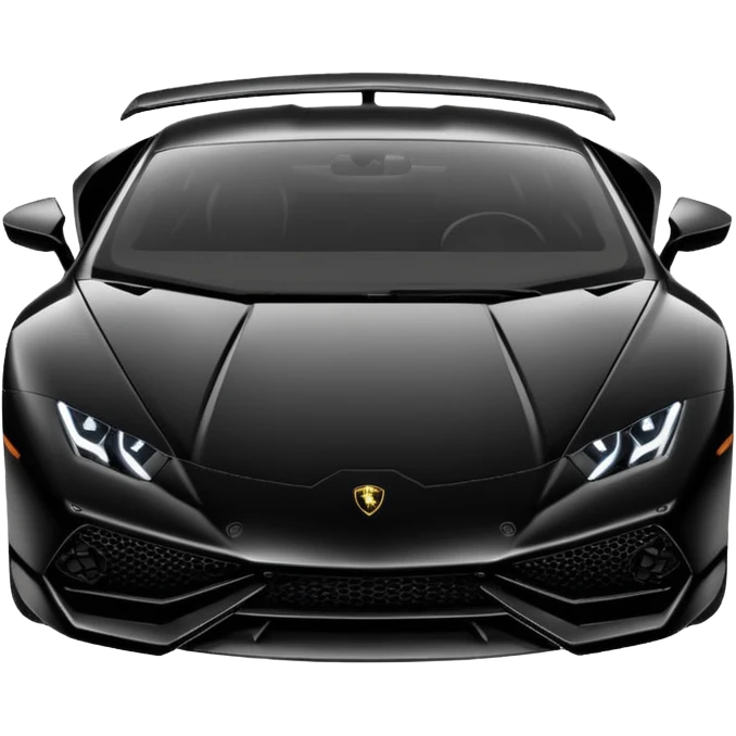 Lamborghini huracan, noir emoji