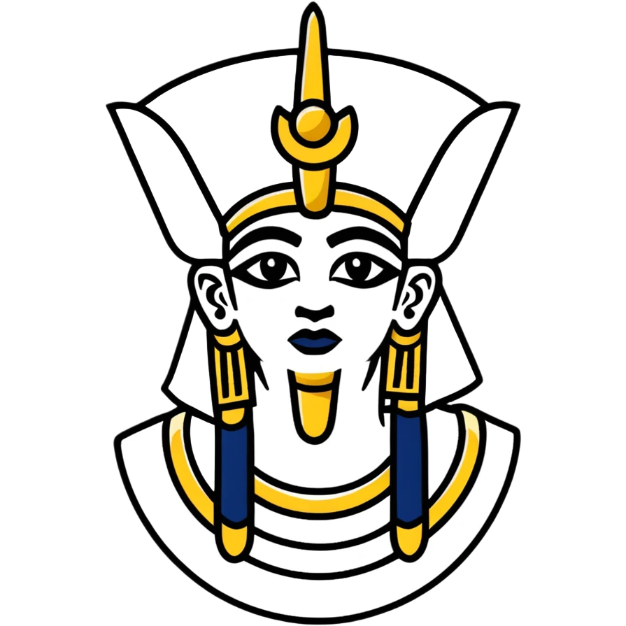 head of Osiris, ancient Egyptian deity emoji