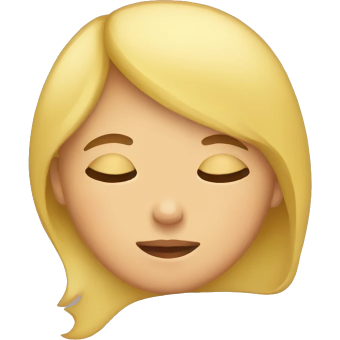 Girl sleeping  emoji