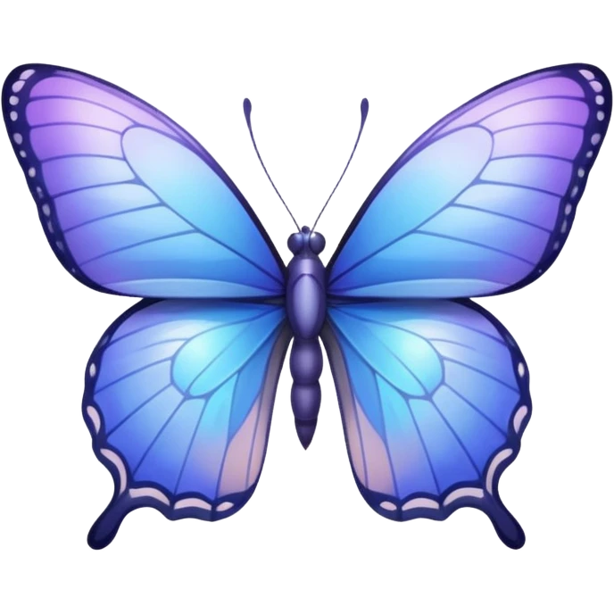 Periwinkle butterfly emoji
