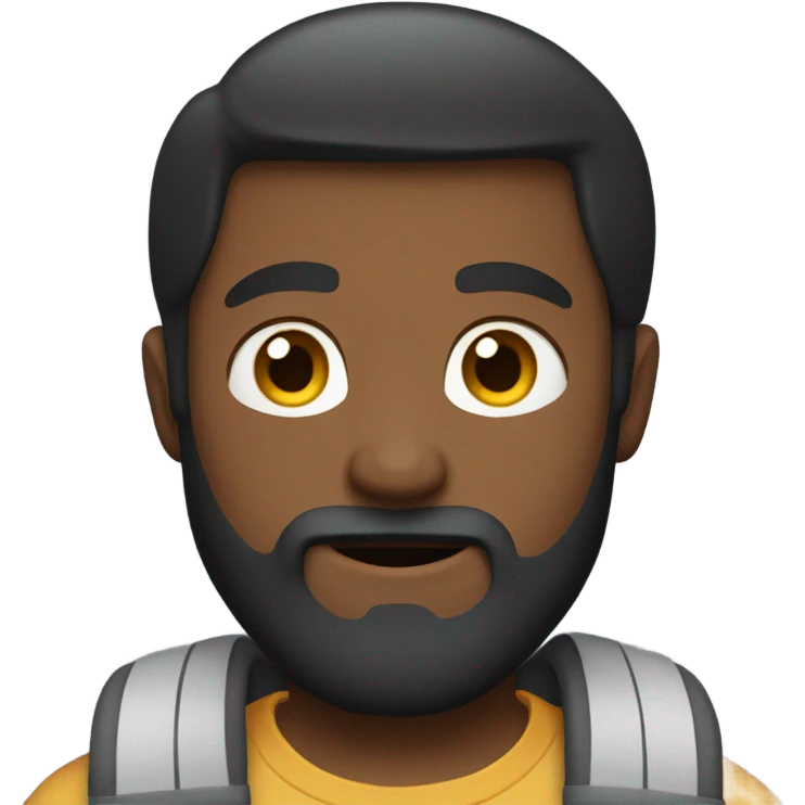 Bearded muscular boys in casual attire emoji