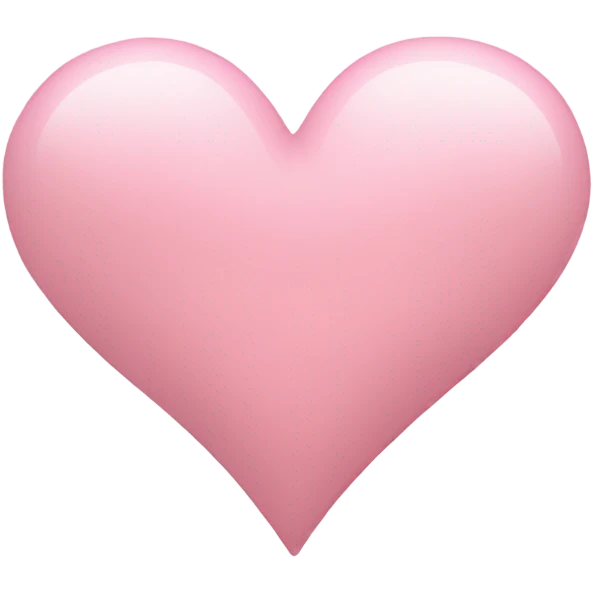 light pink heart emoji