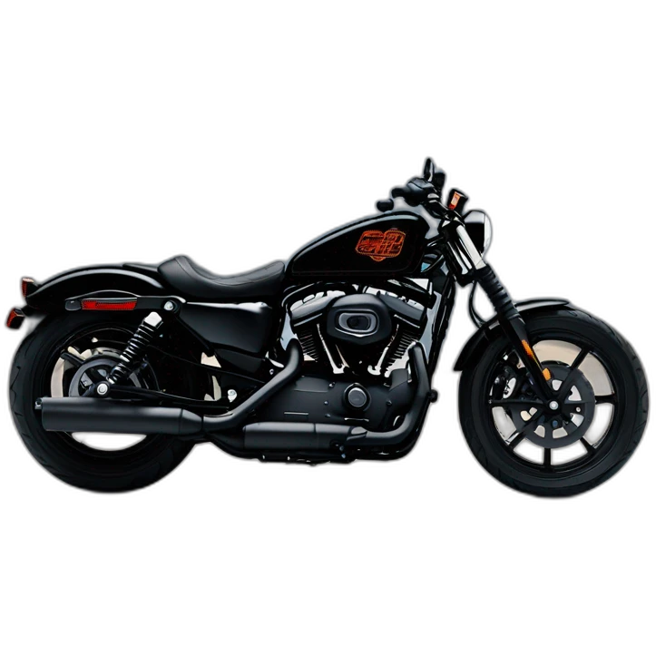 Harley Davidson iron 883 black, background, Harley, Davidson logo ￼ emoji