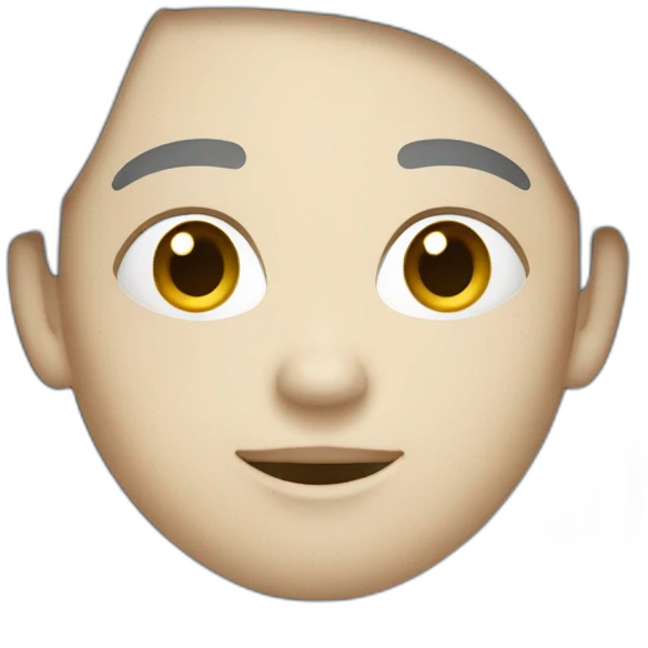 Chat gris et blanc emoji