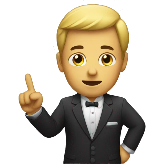 dealer saying no with finger emoji