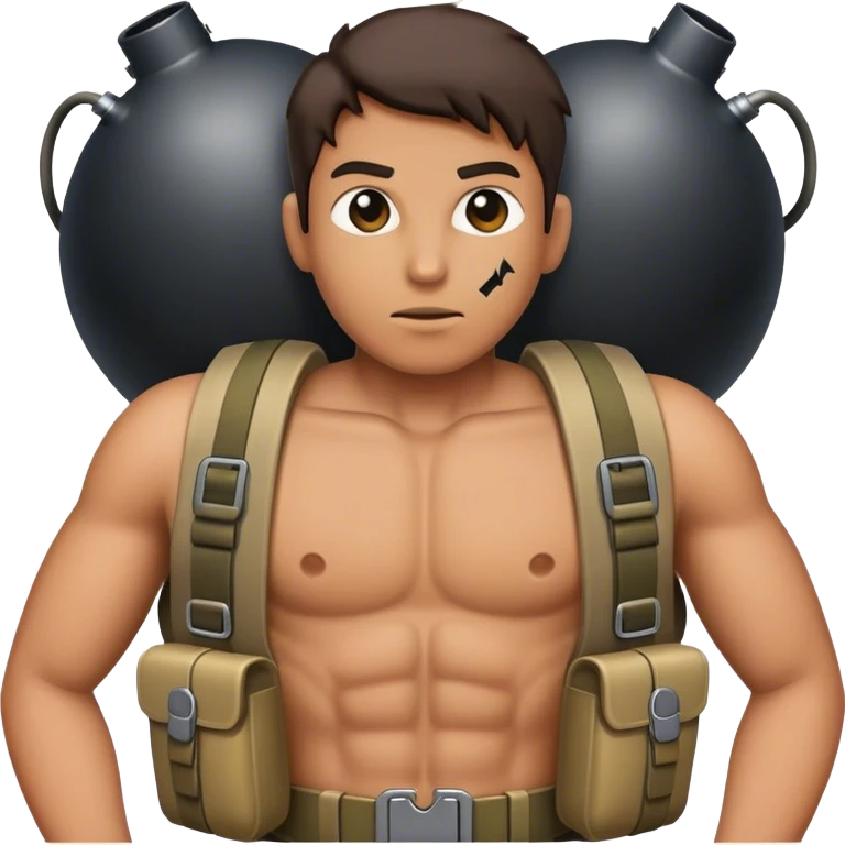 Bomb strapped to chest emoji