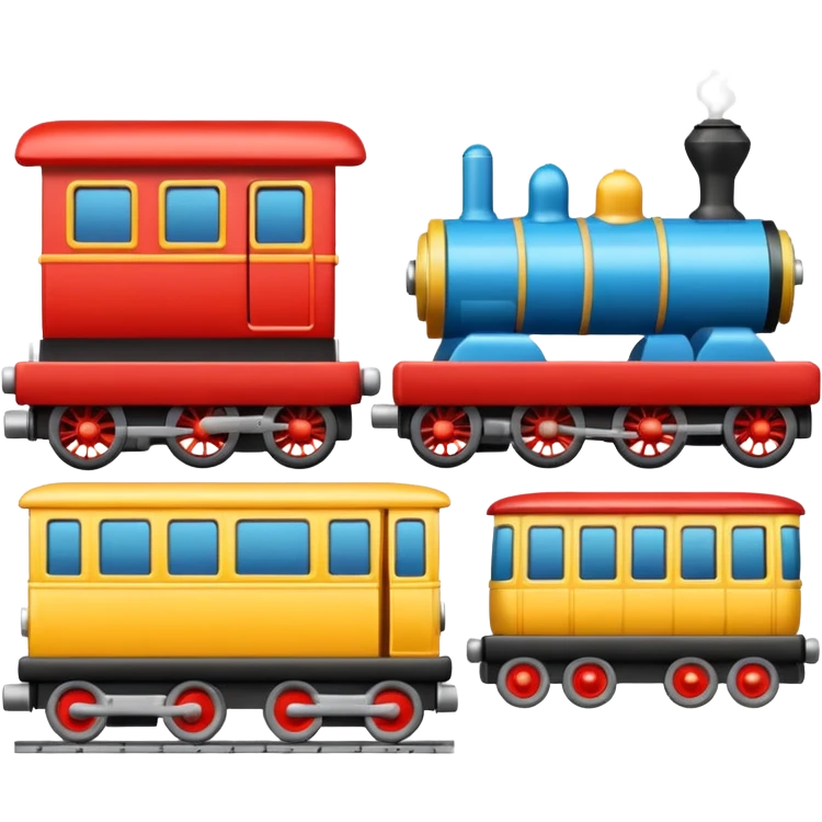  toy cars and trains emoji
