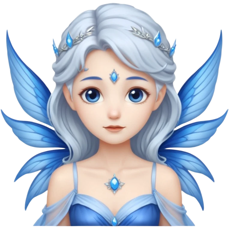Moon fairy queen – Silver hair, blue wings

























 emoji