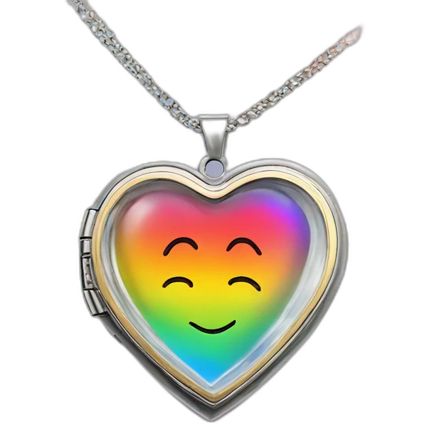 Jonathan Toews inside a rainbow locket heart emoji