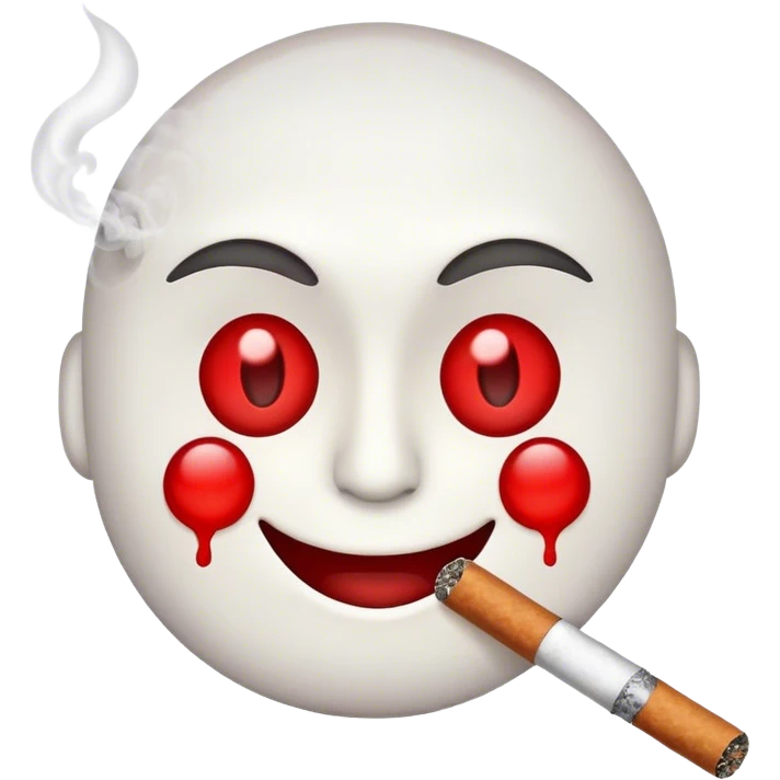 Emoji that just smoked weed emoji