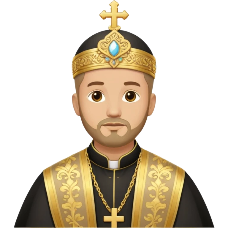 orthodox christian priest in traditional vestments emoji