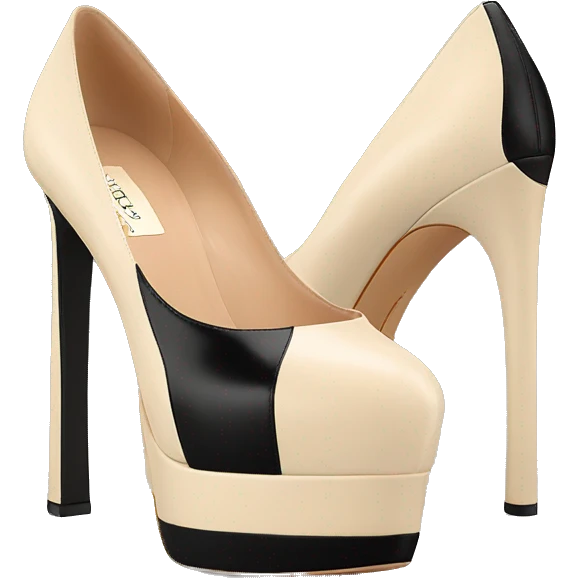 VALENTINO Tan-go PLATFORM PUMP black emoji