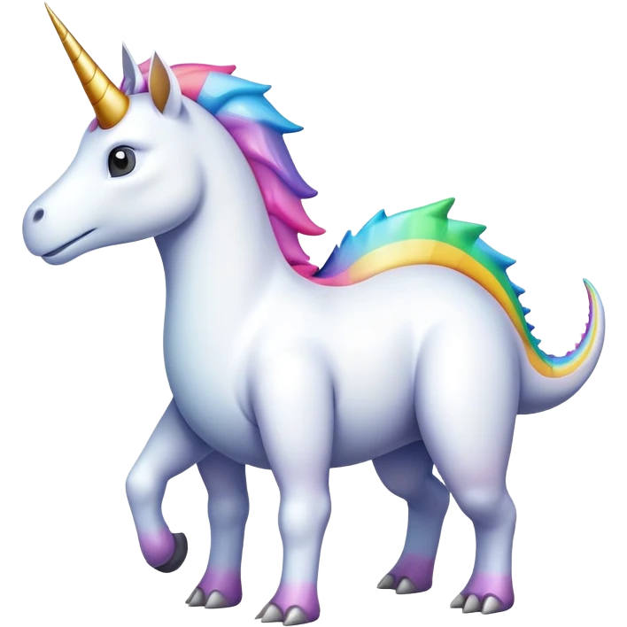 Dinosaurio unicornio  emoji