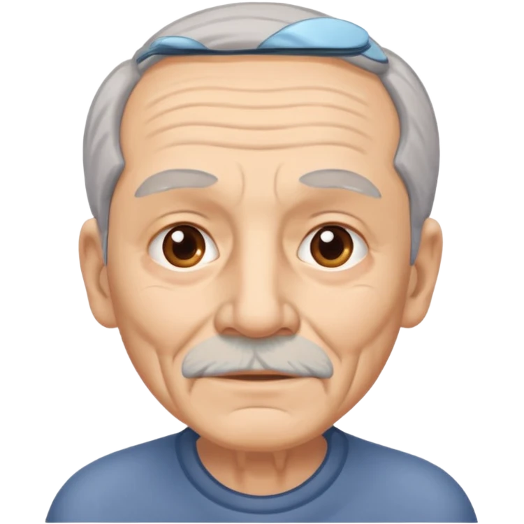 old man  beauty face pack  emoji