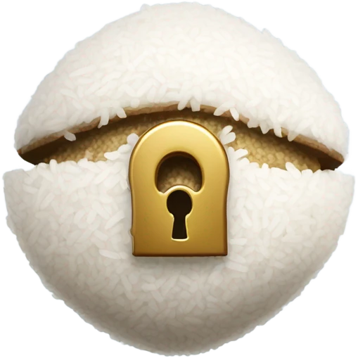 Onigiri lock emoji