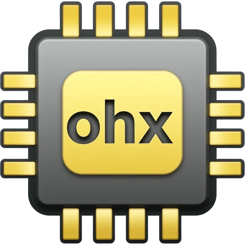 an app, with a chip logo emoji