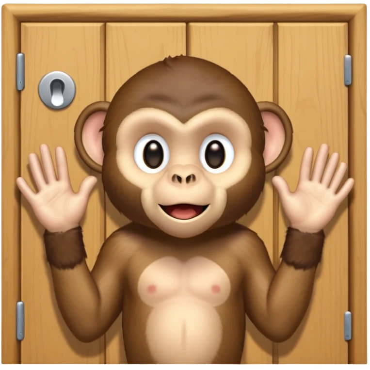 monkey knocking on door emoji