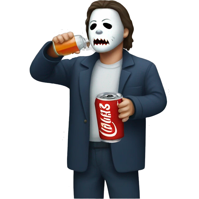 Michael myers drinking soda  emoji