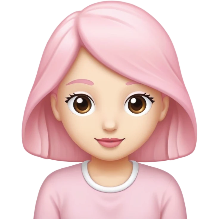Pembe ve beyaz kalp karışımı emoji