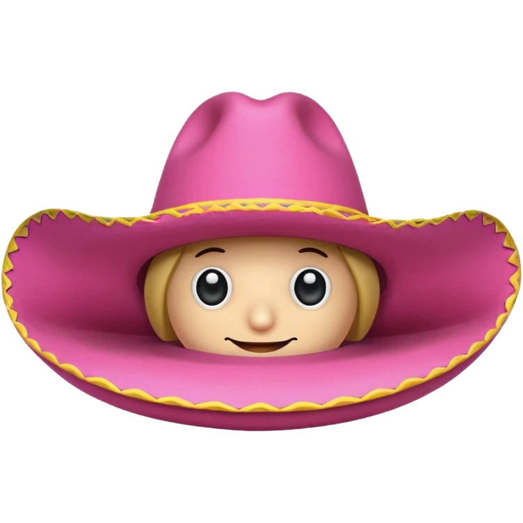 pink spam sombrero  emoji