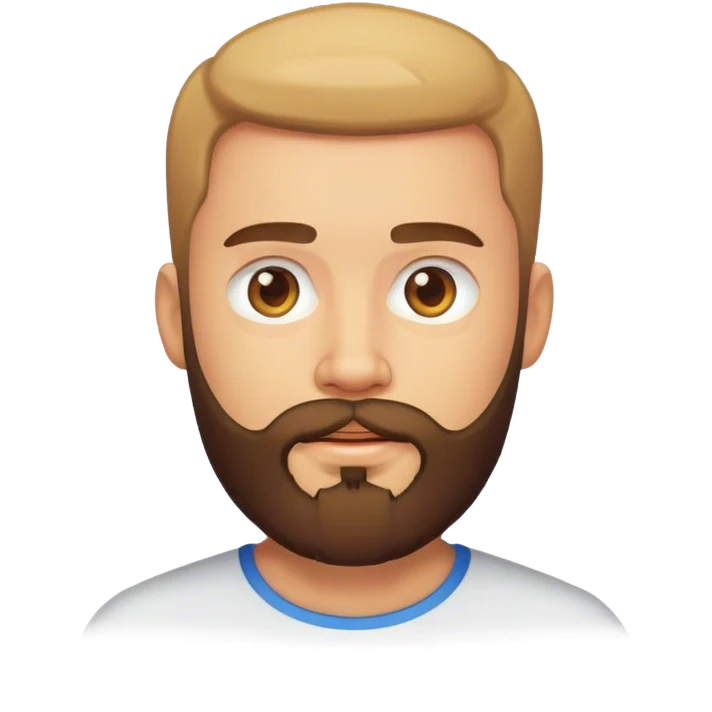 male portrait with beard emoji