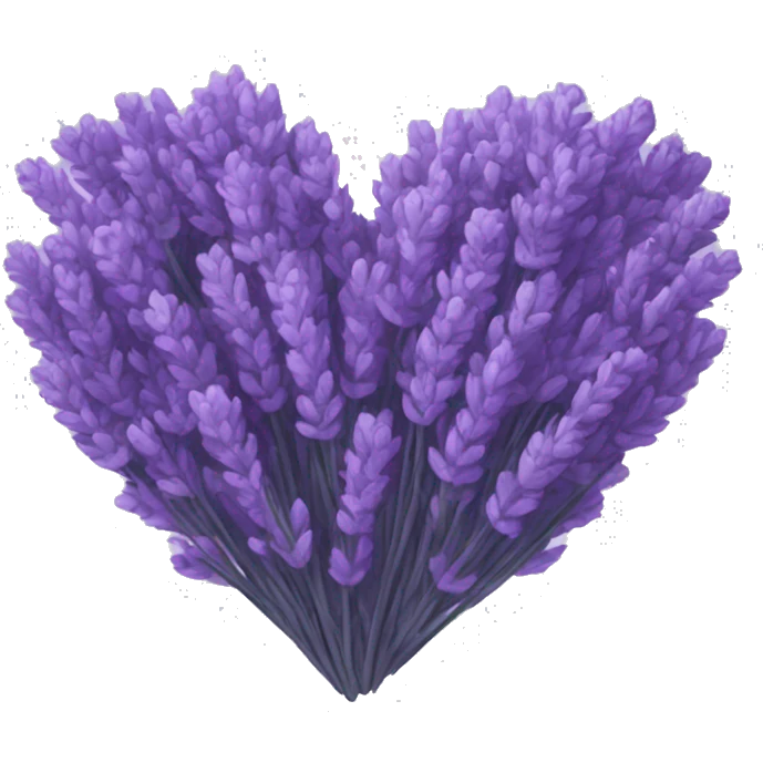 Lavender heart emoji