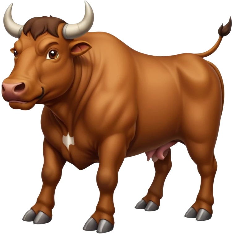 Bull surrounded by human feet  emoji