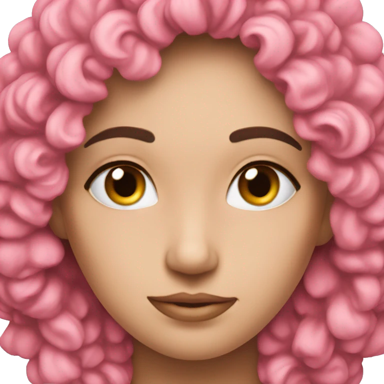 Um veado rosa emoji
