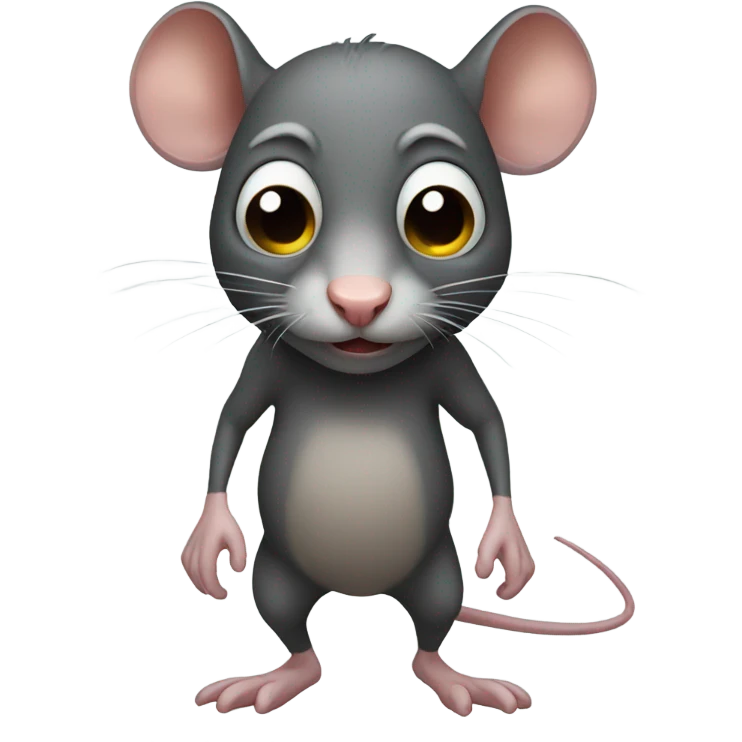 Ugly full body rat emoji
