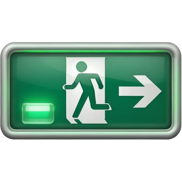Emergency exit emoji