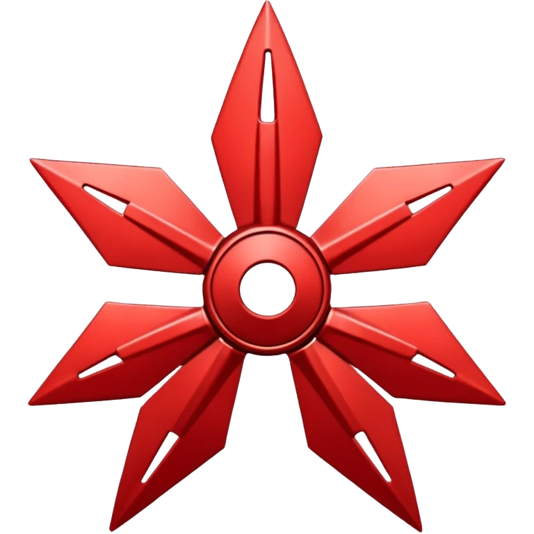 red shuriken emoji emoji