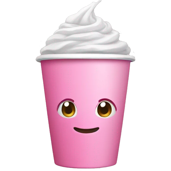 Pink cup emoji