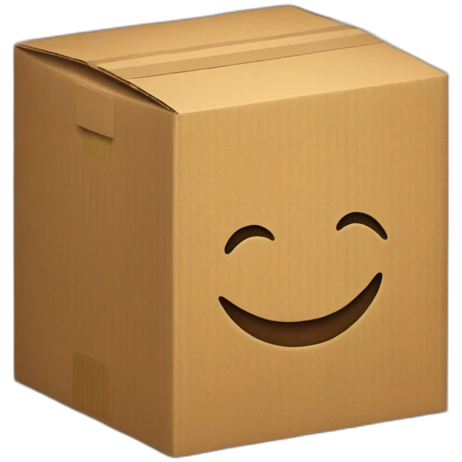 Cardboard box emoji
