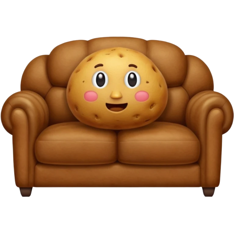 Potato on sofa emoji