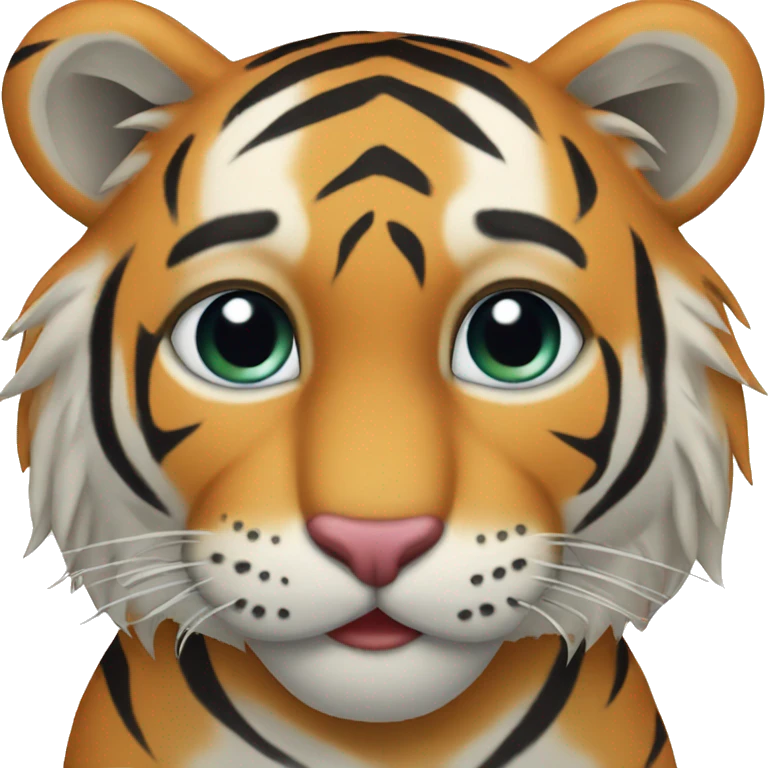 Tiger love heart emoji