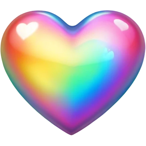 Iridescent heart  emoji