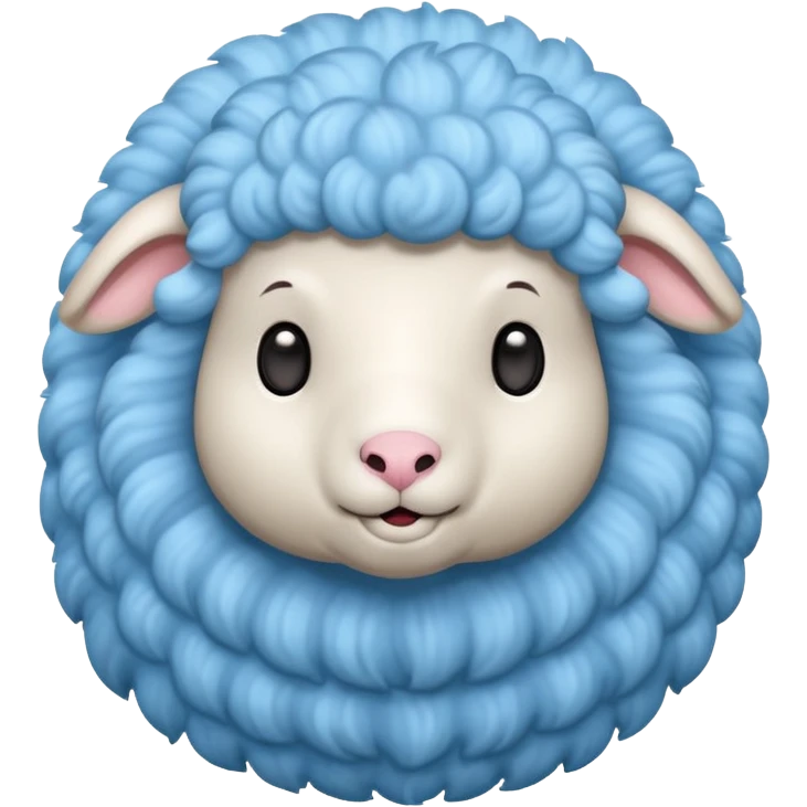 cute light blue sheep emoji