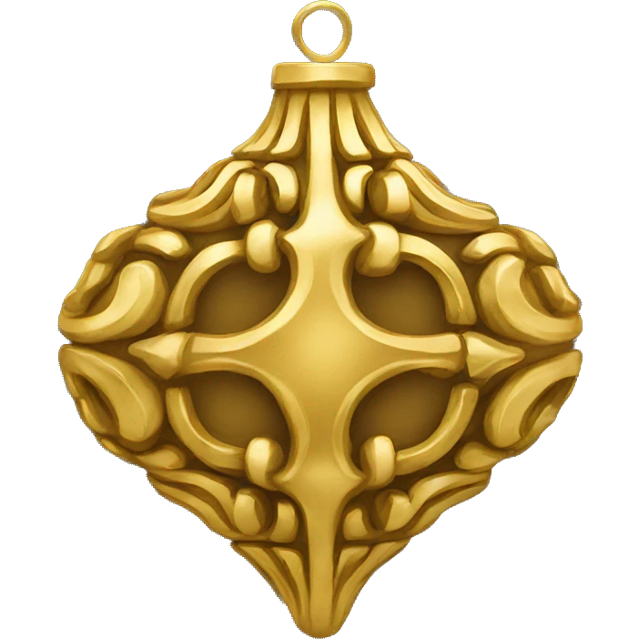 gold ornament emoji