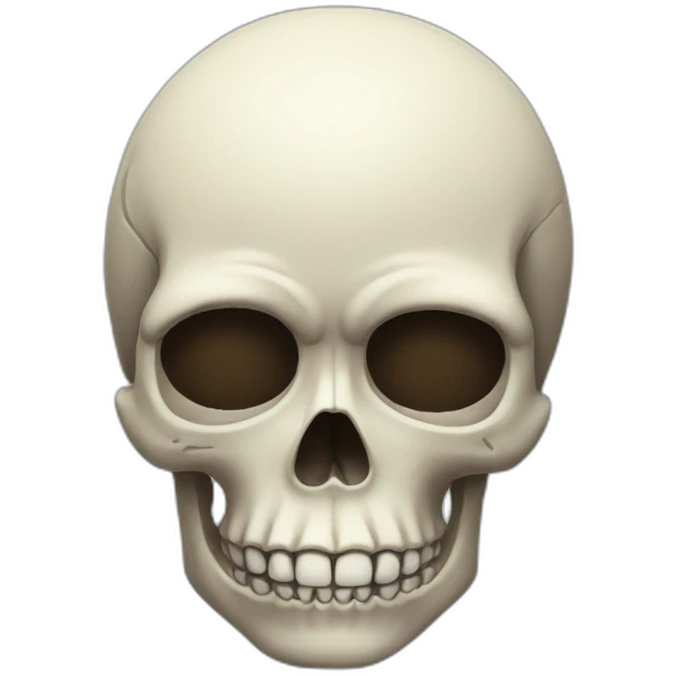 skull making a side eye emoji