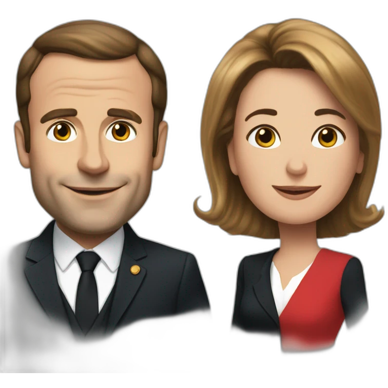 Macron et brigitte emoji