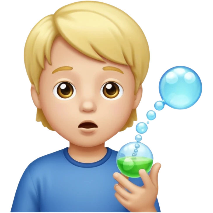 Bubble Blowing Kid emoji
