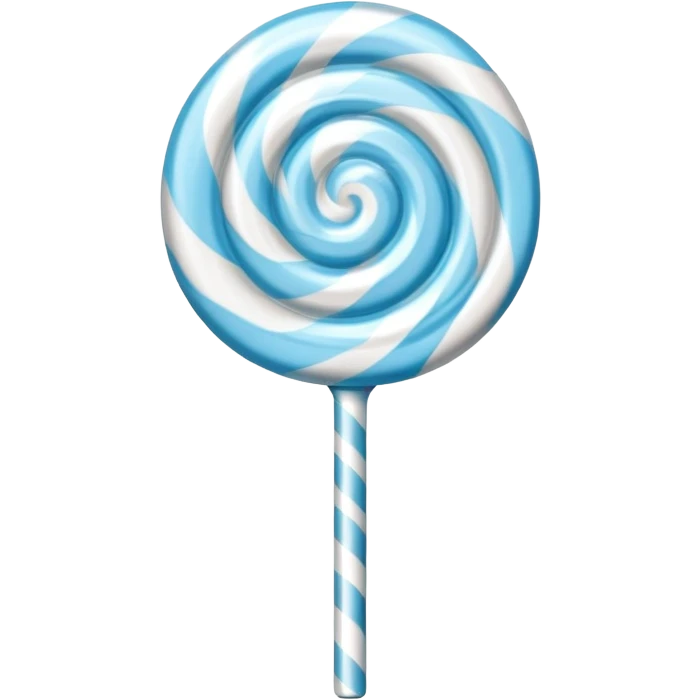 Light blue lollipop emoji