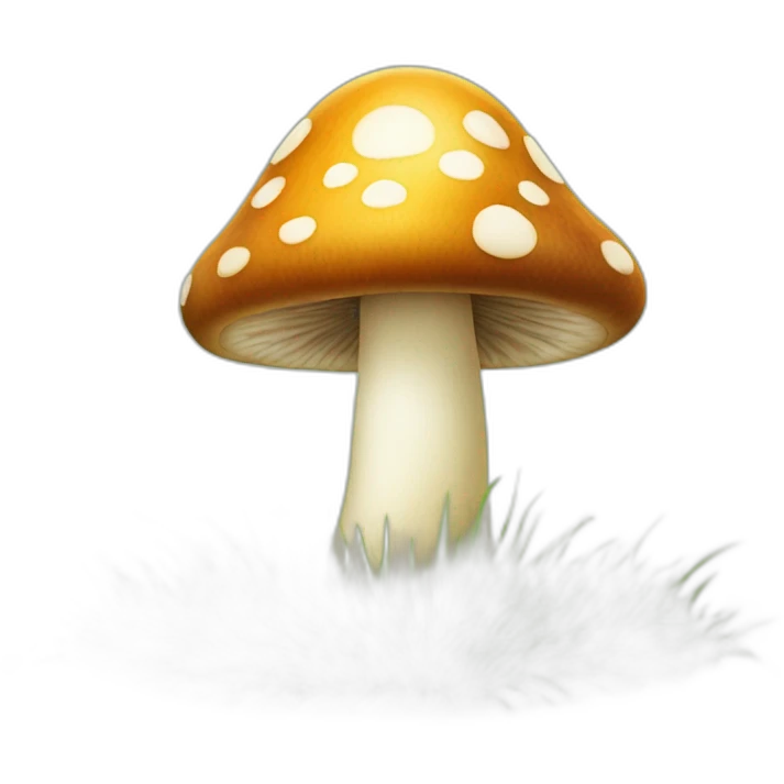 kind mashroom in grass emoji