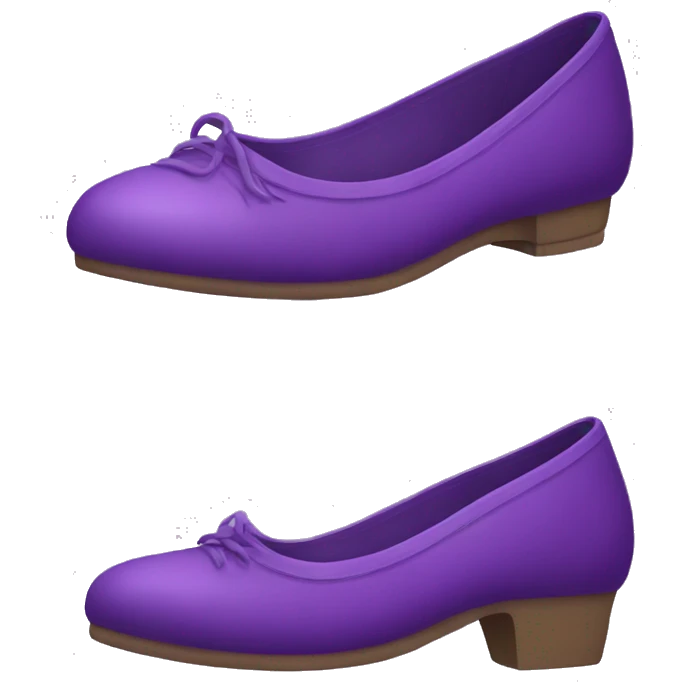 purple Flat shoe  emoji
