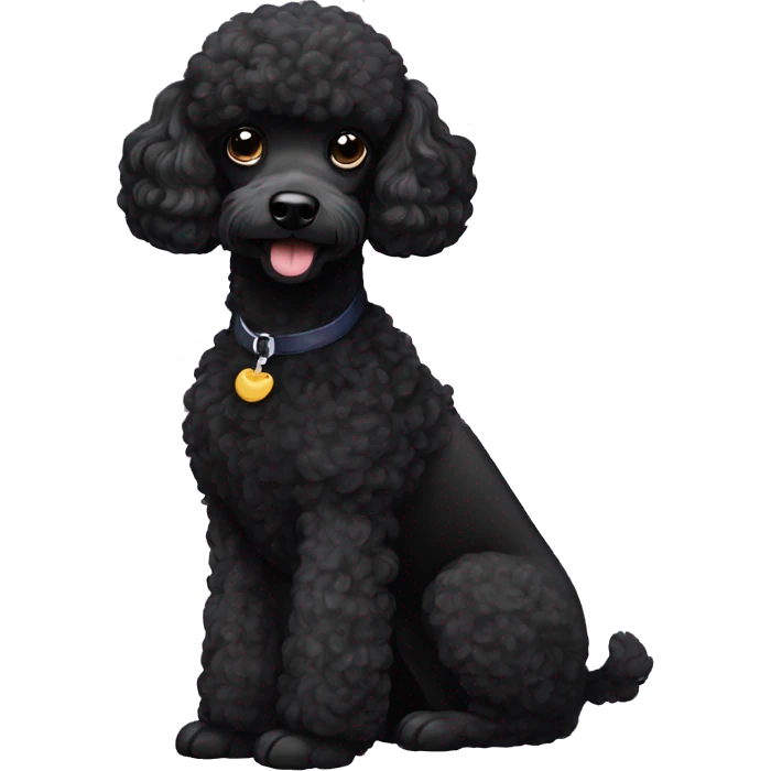 Black poodle emoji