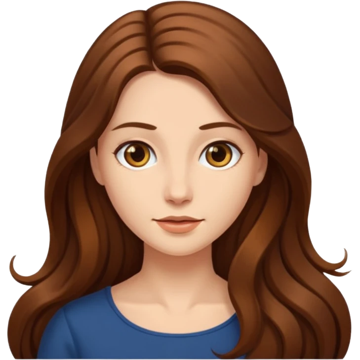 create a woman long hair  свч emoji